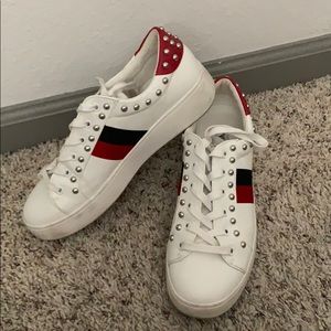 Steve Madden Platform White Sneakers